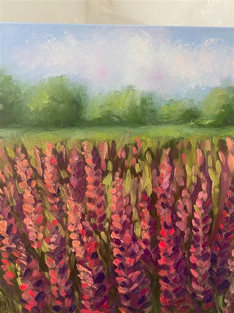 Meadow Painting Original Artwork Meadow Wall Art Original | Etsy