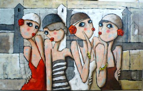 Collection Les Baigneuses Virginie Matz Petites Peintures Sur Toile