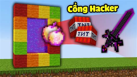 Minecraft Bedwars Nhưng Bạn Có Cổng Hacker Cho Đồ Siêu Vip Troll Noob Team Youtube