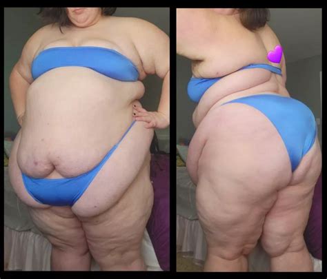 This Bikini Just Keeps Getting Tighter And Tighter On My Huge Belly And Ass And I Love It