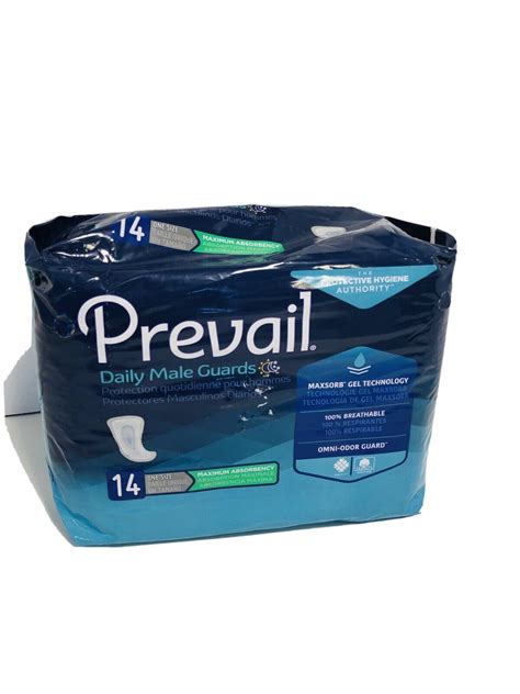 Prevail For Men Maximum Absorbency Male Guards Pads Adhesive 14 Count New Sealed Ebay