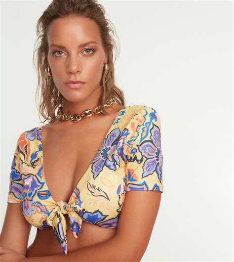 Buy Trendyol Printed Bikini Brassier In Multiple Colors Thstreet Qatar