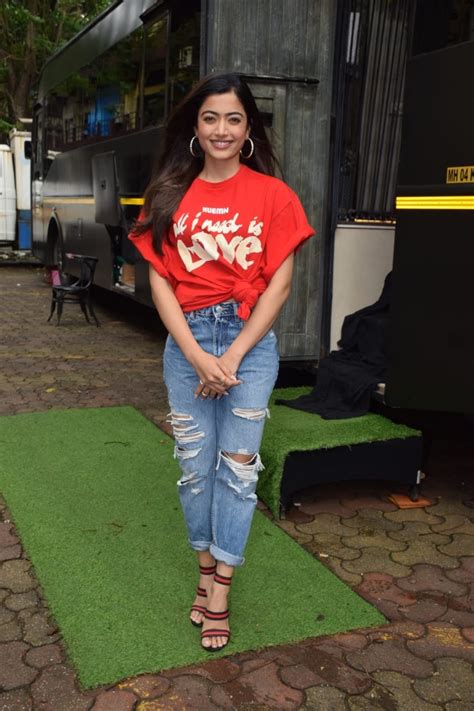 Rashmika Mandanna In Rs 5k Red T Shirt Will Make You Fall In Love With