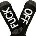 Fuck Off Socks Novelty Word Socks Funny Unisex Socks Mature Adult Socks Swearing Gifts Mature