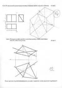 Geometria Wykre Lna Praca Semestralna I Zadanie Notatek Pl