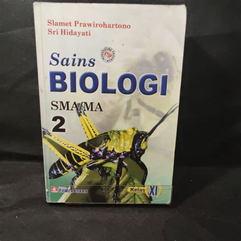 Jual Buku Sains Biologi Kelas Xi Sma Ktsp Bumi Aksara Slamet