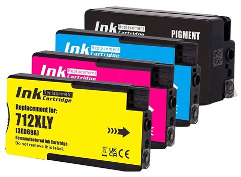 Набір сумісних картриджів Ocbestjet HP 712 для HP DesignJet T230/630/ ...