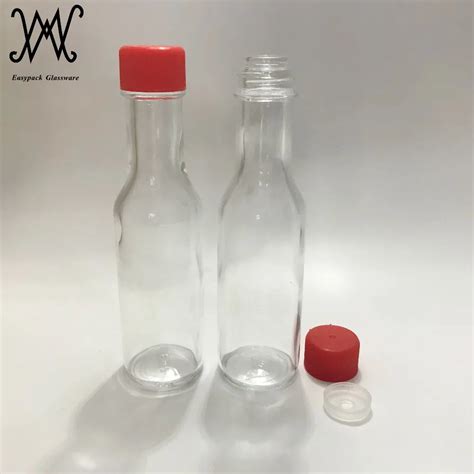 Oz Hot Sauce Glass Bottle Leak Proof Dripper Insert