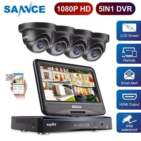 Sannce Channel Full Hd P Security Camera System Dvr With