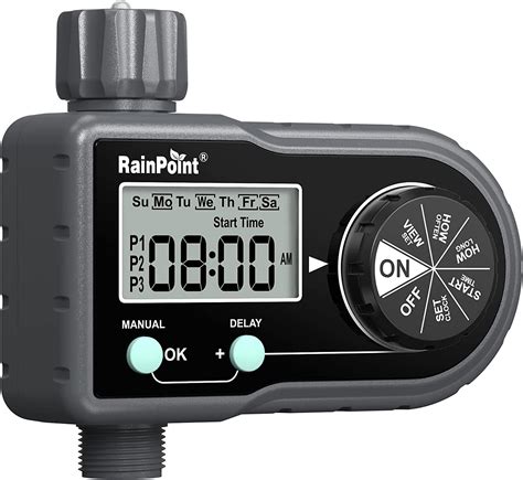 Amazon Rainpoint Sprinkler Timer Programmable Hose Timer With