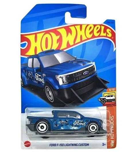 Hot Wheels Машинка базовой коллекции FORD F 150LIGHTNING CUSTOM синяя 5785 HKG66 купить с