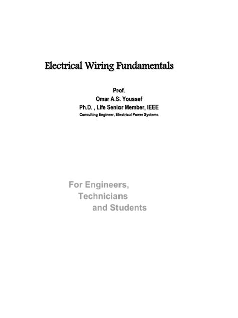 Electrical Wiring Fundamentals | PDF | Electric Motor | Switch