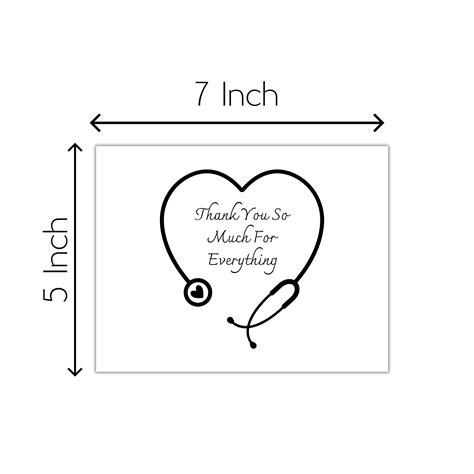 Thank You Doctors and Nursing Team Card, Thank You Card for Clinic and