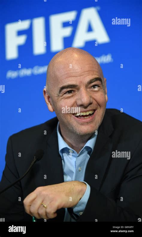 FIFA President Gianni Infantino During A Press Conference At St David S