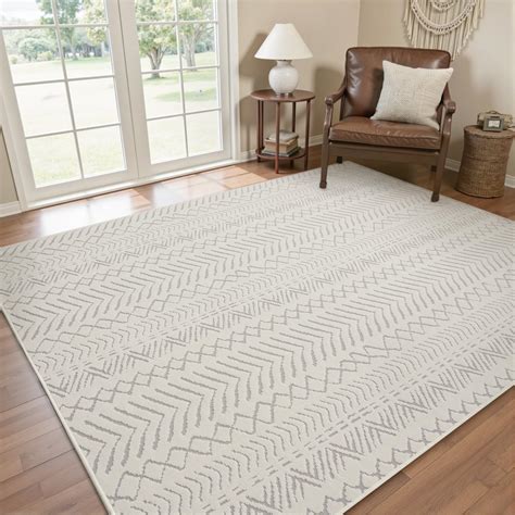 Amazon.com: AMOAMI-Washable Area Rugs 4x6-Boho Cream Rug for Living