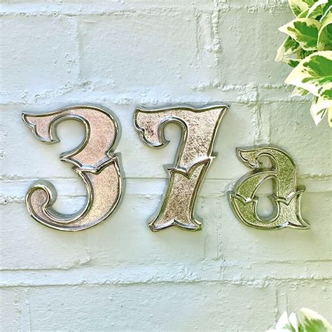 Brass House Numbers Etsy