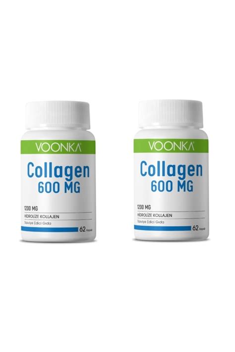 Voonka Collagen 600 Mg 62 Kapsül 2 Adet - Fiyatı, Yorumları