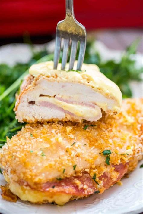 Chicken Cordon Bleu Is Crispy And Delicious Filled With Cheese And Ham This Easy Version Of