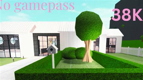 38k Modern Farmhouse Bloxburg House Build One Story Beginner