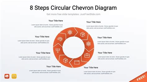 Steps Circular Chevron Paper Effect Powerpoint Template Nbkomputer