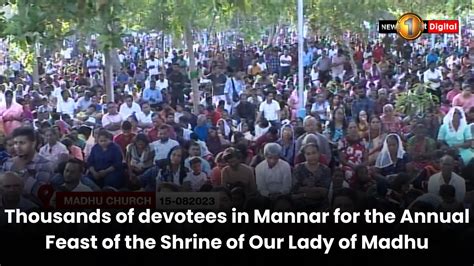 Thousands Of Devotees In Mannar For The Annual Feast Of The Shrine Of