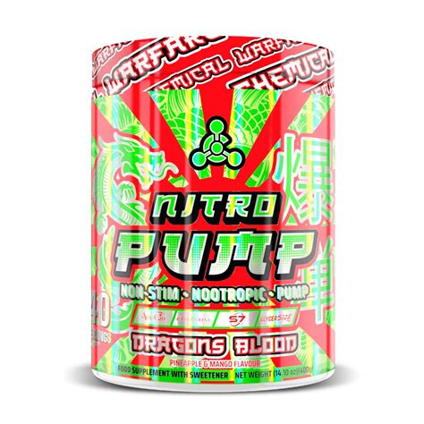 Chemical Warfare Nitro Pump Pre Workout 400g Yakka Strength