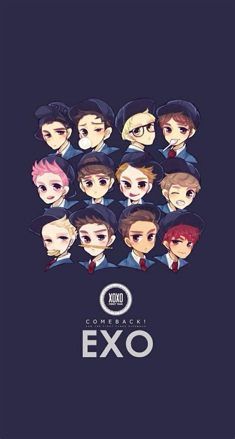 EXO Chibi Wallpapers - Top Free EXO Chibi Backgrounds - WallpaperAccess