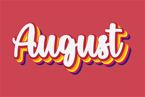 Month Of August