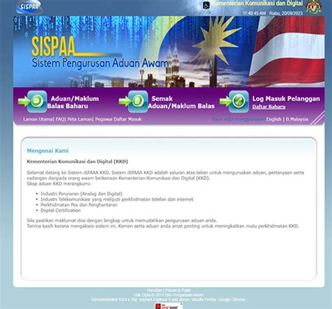 APLIKASI DALAM TALIAN Portal Rasmi Jabatan Penerangan Malaysia