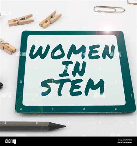 Conceptual Display Women In Stem Concept Meaning Science Technology