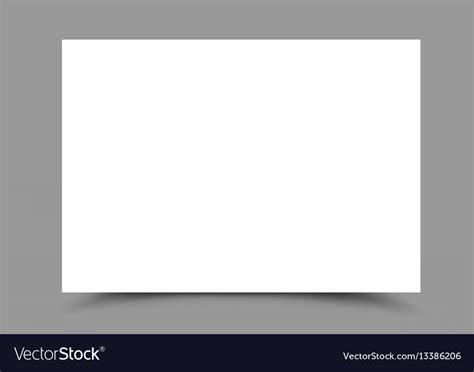 A4 Paper Form Horizontal Royalty Free Vector Image