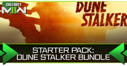 Dune Stalker Shop Bundle All Contents And How To Buy Modern Warfare