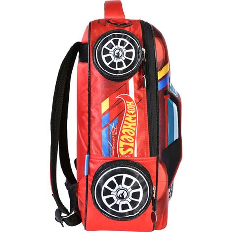 Mochila Escolar Yadatex HWS Hot Wheels BP Rojo