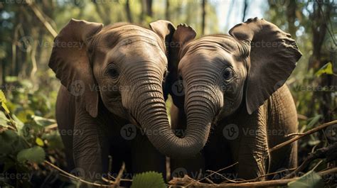 Photo Of Heart Melting Two African Elephants With An Emphasis On