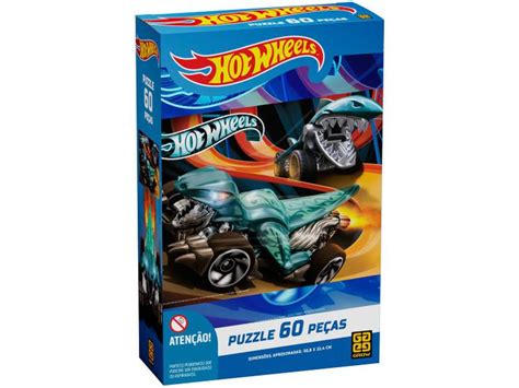 Quebra Cabe A Pe As Puzzle Infantil Hot Wheels Grow Quebra Cabe A Magazine Luiza