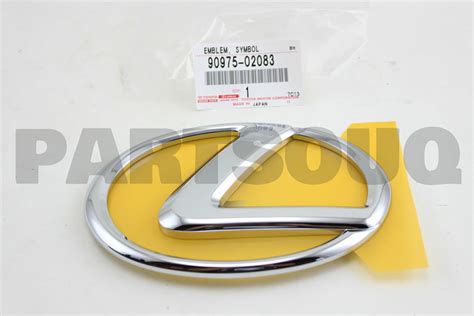 9097502083 Genuine Toyota EMBLEM RADIATOR GRILLE OR FRONT PANEL