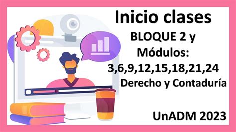 Inicio Clases Bloque Y Modulos Derecho Y Contadur A Unadm