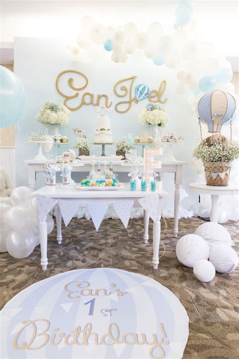 Kara S Party Ideas Bunny Hot Air Balloon Birthday Party Kara S Party Ideas