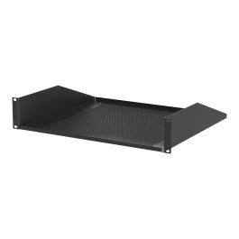 U Black Vented Rack Shelf Penn Elcom