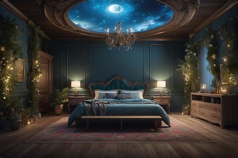 Premium Photo Midsummer Nights Dream Bedroom