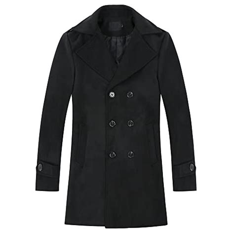 Best Mens Black Pea Coats For A Slim Fit