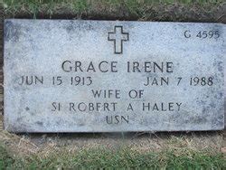 Grace Irene Mack Haley Homenaje De Find A Grave