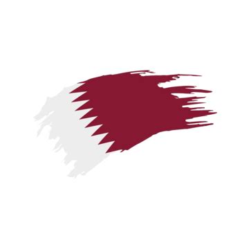 Brush Watercolor Paint Vector Png Images Qatar Flag With Watercolor