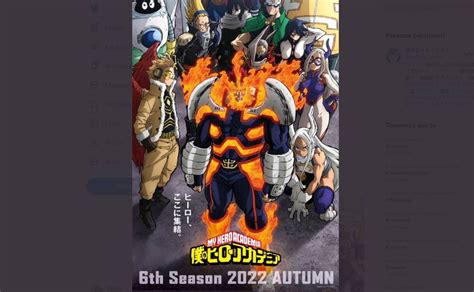 My Hero Academia 6 La Nuova Immagine Promozionale Dellanime Toms