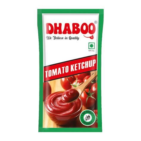 Dhaboo Tomato Ketchup Packaging Type Plastic Pouch Packaging Size