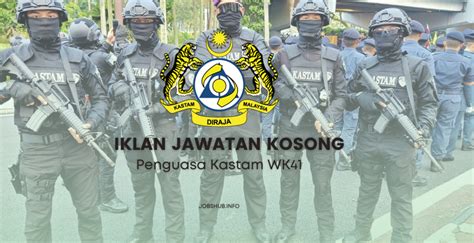 Jawatan Kosong Jabatan Kastam Diraja Malaysia Penguasa Kastam Gred