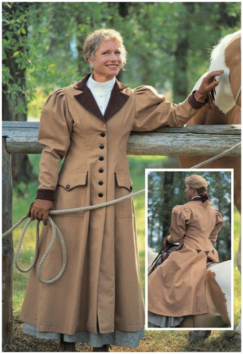 Woman S Vintage Western Riding Coat Cattle Kate 1800s Clothing