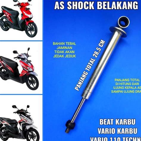 Jual As Shock Shok Tabung Hidrolis Skok Belakang Honda Vario Lama Beat