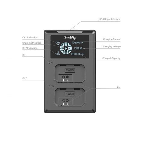 Smallrig Np Fw Camera Battery And Charger Kit