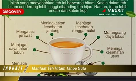 Temukan 7 Manfaat Teh Hitam Tanpa Gula Yang Bikin Kamu Penasaran Discover